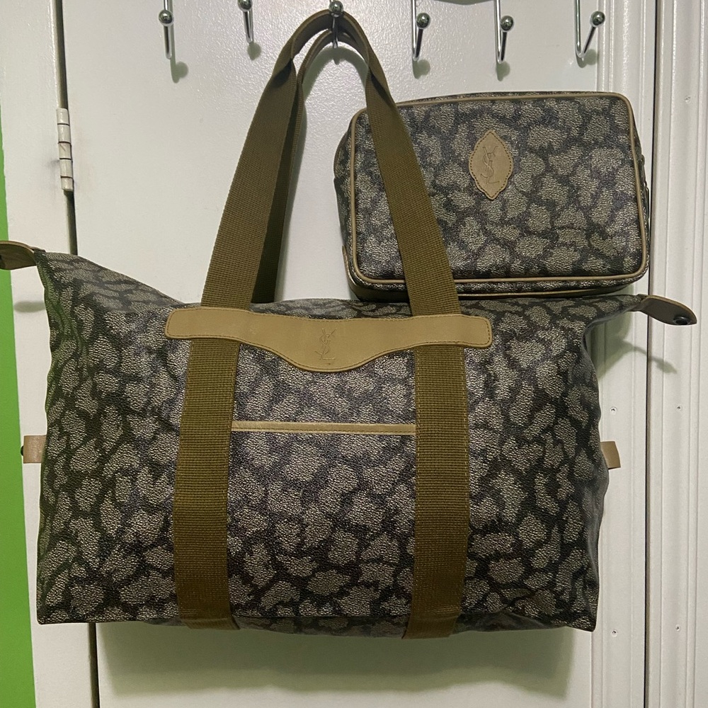 YSL set tote and pouch
